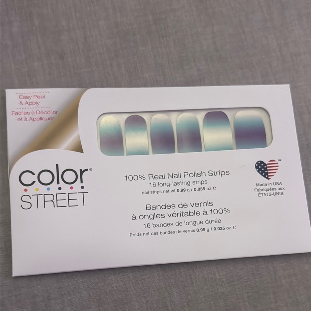 Color Street Silver Nail Strips Love is Real